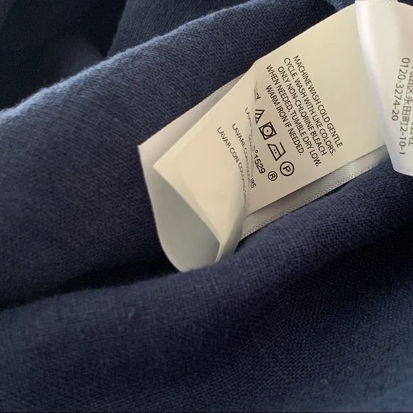 New Ralph Lauren Maxi Linen Navy Long Dress - Picture 11 of 16